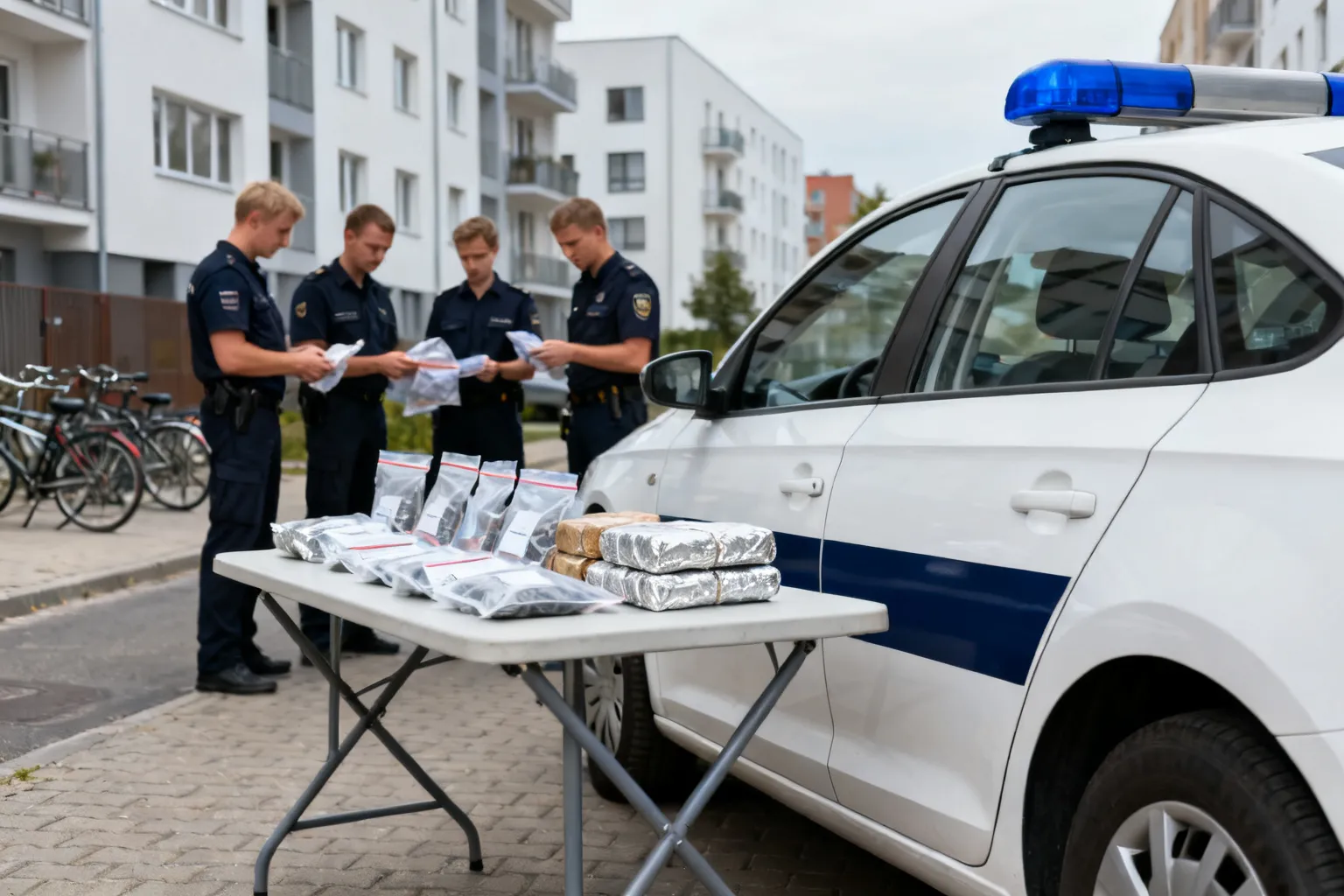 Zatrzymania w Oruni za znaczne ilości narkotyków