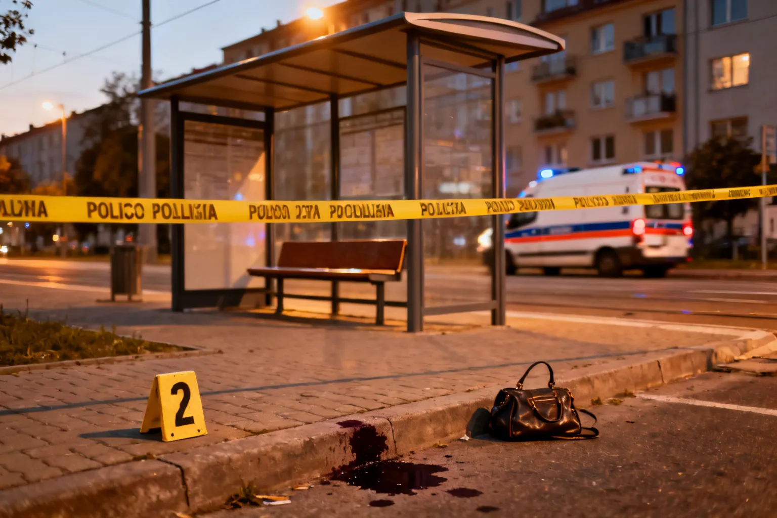 Ugodziła nożem na przystanku przy Niepołomickiej w Gdańsku