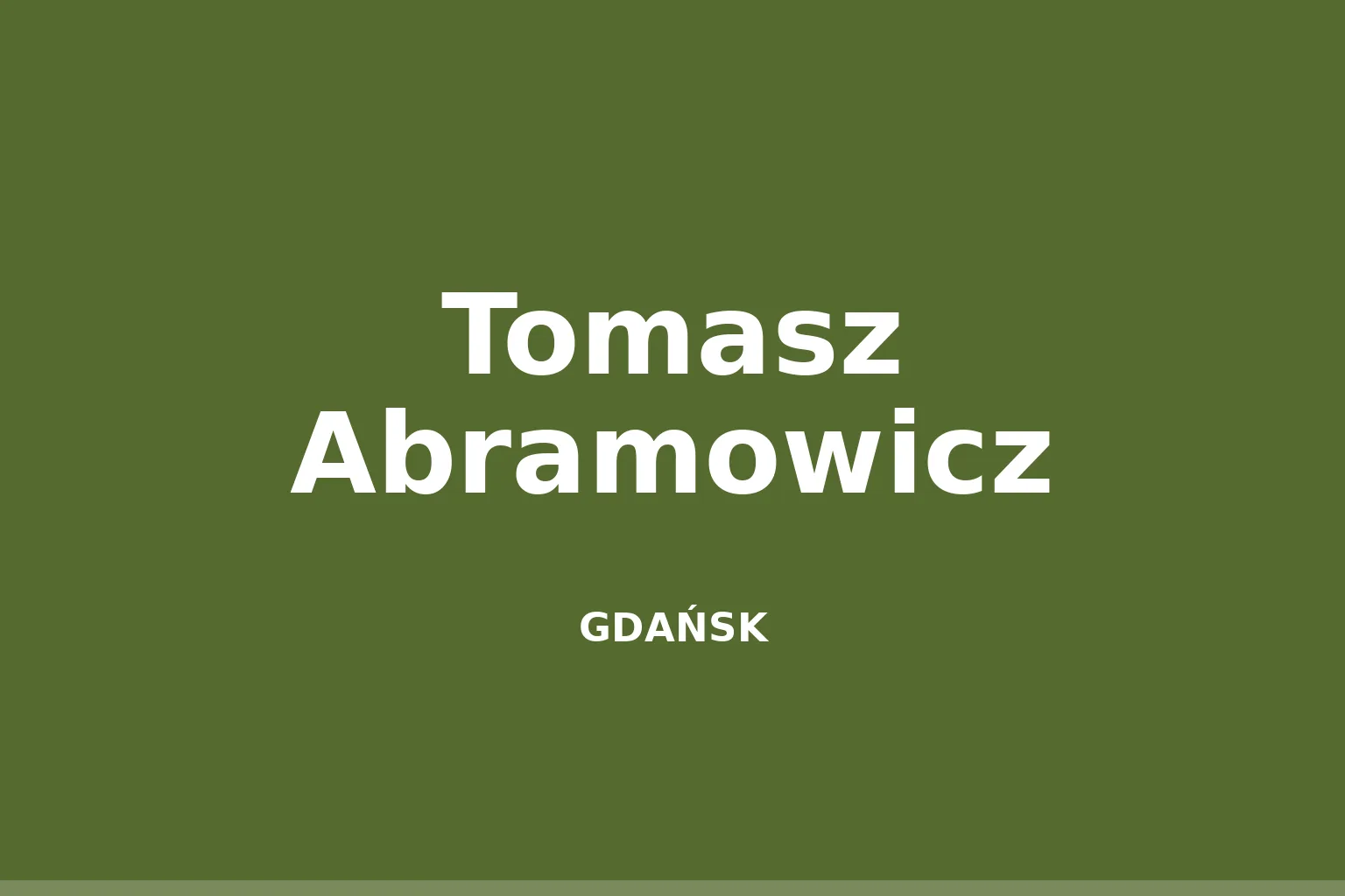 Tomasz Abramowicz