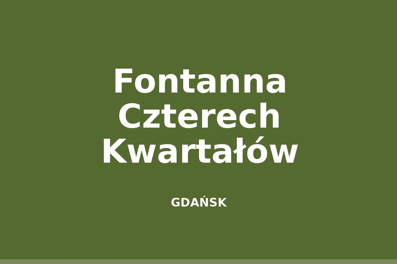 Fontanna Czterech Kwartałów