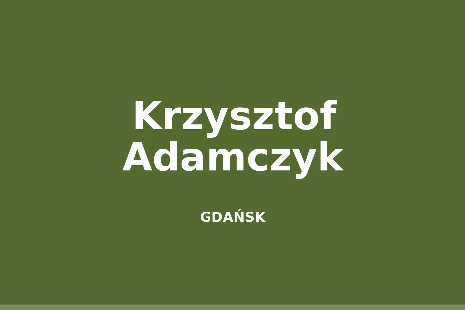 Krzysztof Adamczyk