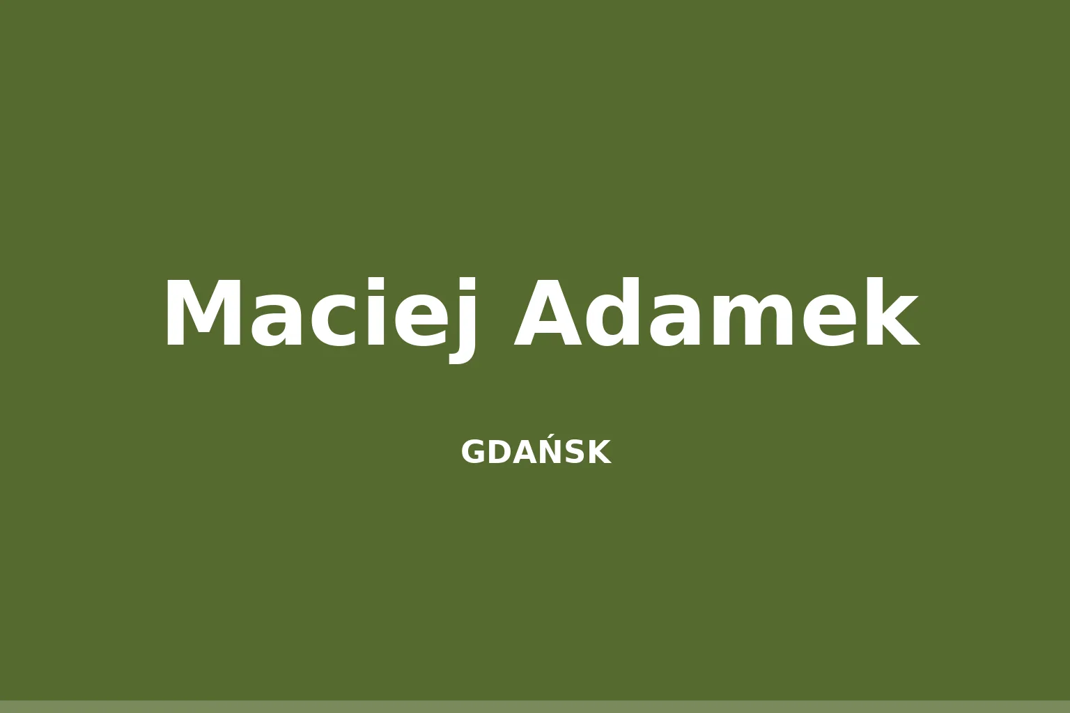 Maciej Adamek