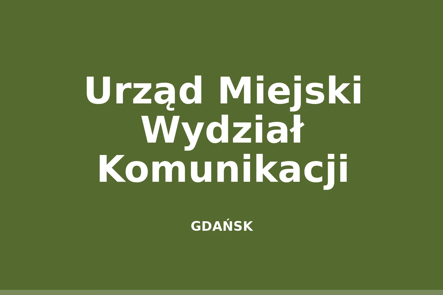 Urząd Miejski Wydział Komunikacji